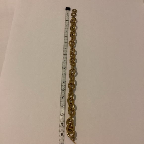 Banana Republic Necklace Chunky Gold Tone Textured Statement Piece - Picture 7 of 10